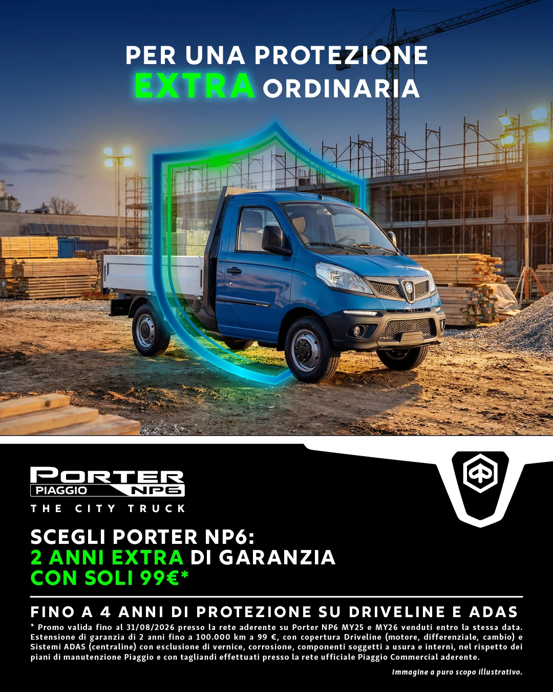 IT FEED 1080X1350 IG FB Porter NP6 2 ANNI GARANZIA 06 2026